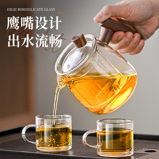 Eight Thousand Lines Tea Set Complete Tea Maker Set Glass Teapot Tea Cup Set Office Home Drinking Kung Fu Tea Set
