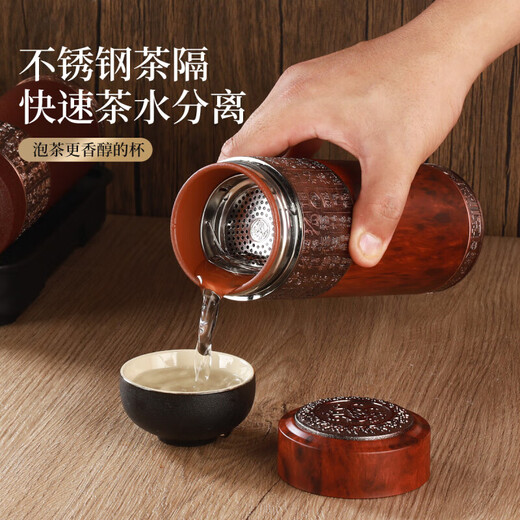 Xiduomi thermos cup for men, purple sand tea cup, retirement birthday gift for men, for the elderly, elders, teachers, father and dad, practical