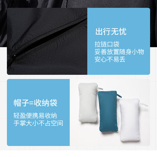 李宁原纱防晒衣男女同款冰丝透气凉感超薄速干夏季运动外套防晒衣 黑色831-3 M