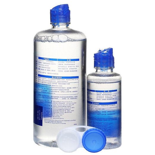 博士伦润明清透隐形眼镜水护理液620ml美瞳护理液清洁杀菌除蛋白进口