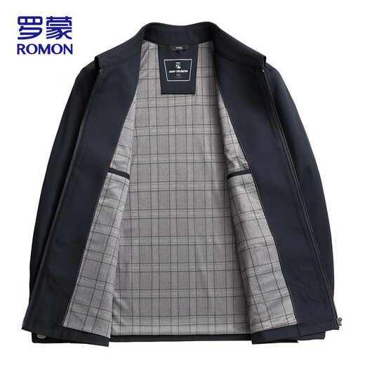 ROMON executive jacket men's autumn and winter business casual lapel jacket trendy tops men's khaki XL