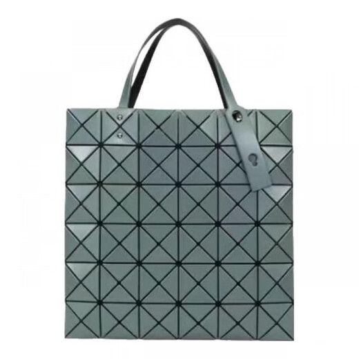三宅一生（ISSEY MIYAKE）Matte六格哑光大容量PVC托特包Tote包购物手提单肩包节日送礼 炭灰色BB06-AG683