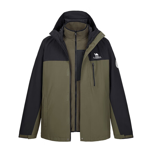 Camel Jacket Men's and Women's Three-in-One Jacket Thickened Outdoor Windproof Mountaineering Clothing Autumn and Winter M13CA49123