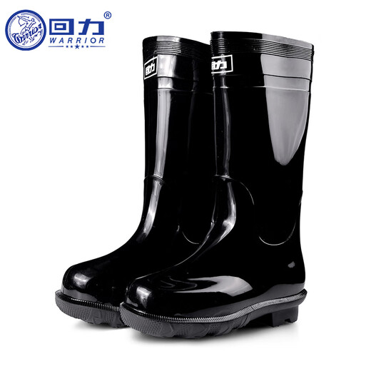 回力雨鞋男士高筒防水防雨靴男鞋耐磨钓鱼鞋户外加绒保暖胶鞋HXL838 中筒 40
