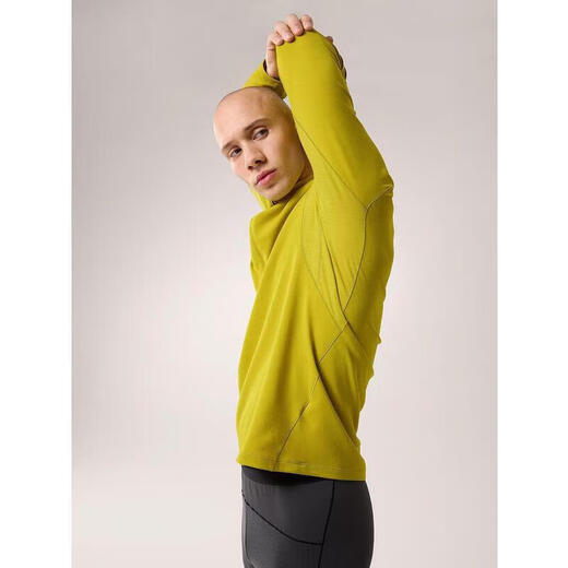 Arc'teryx (ARC TERYX) RHO HYBRID 1/2 ZIP men's warm, breathable and comfortable half-zip inner long-sleeved T-shirt Lampyre XL