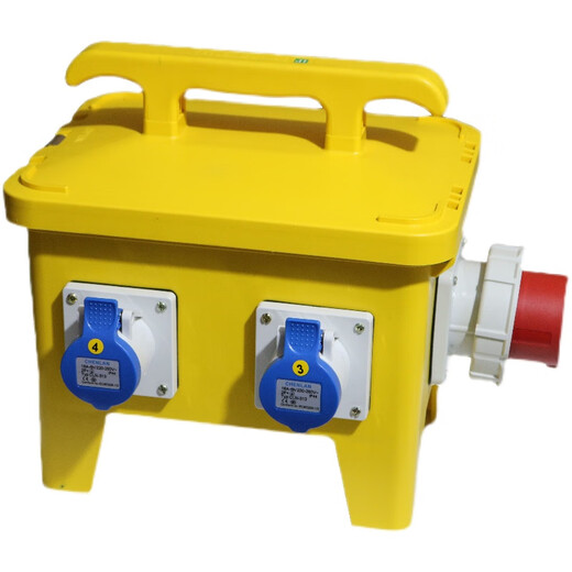 Portable aviation industry plug and socket box mobile outdoor waterproof maintenance distribution box three-phase plastic switch box CLH12-3