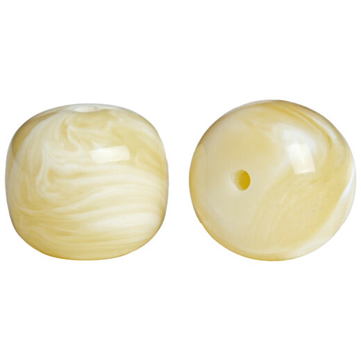 Caihe raw ore Russian material beeswax amber old barrel beads loose waist beads bracelet diamond star and moon 108 Buddha beads diy jewelry accessories diameter about 12mm/single