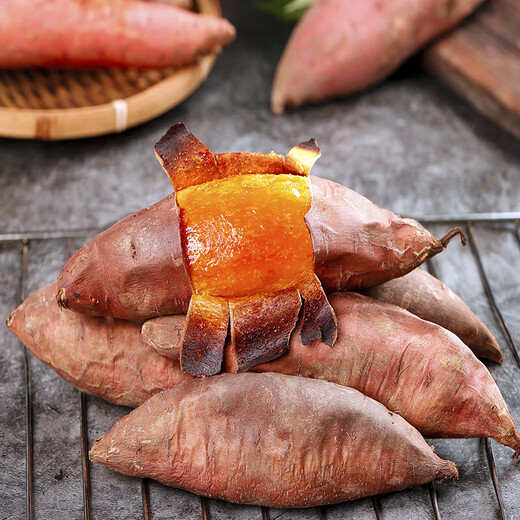 Jingmi Shandong Tobacco Sweet Potato 25 Sweet Potatoes Net Weight 4Jin Jin is equal to 0.5kg Packed Single Fruit 150g+ Freshly Digged Sweet Potatoes Straight from the Source