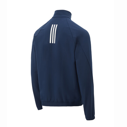 ADIDAS阿迪达斯外套男春秋新款运动服休闲百搭立领夹克户外健身跑步外套 蓝色JE1343 M