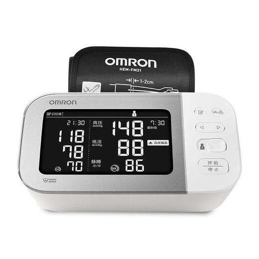 欧姆龙（OMRON）示波法电子血压计欧姆龙 原装柯氏音法家用血压测量仪 原装进口丨J753+电源+收纳包