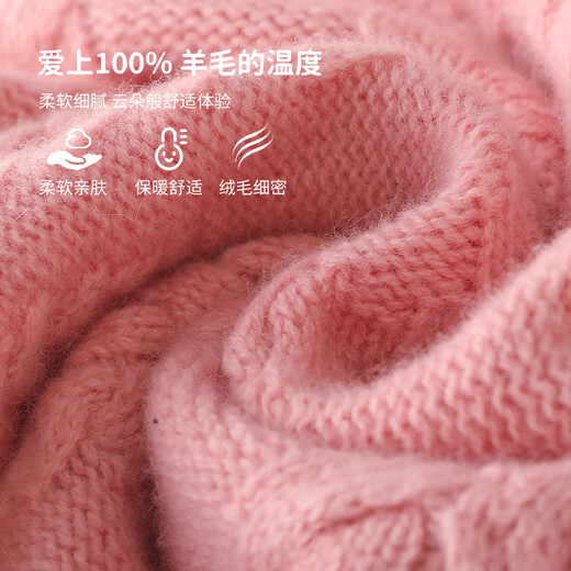 An die riceless [100% Wolle] drei Strang verdickte Kinder-Strickjungen-Pullover-Pullover-Pullover für Mädchen Stricker Samtpullover für Kinder mittleren Alters, ursprünglich blau 140 cm