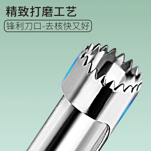 Fat Donglai purchases tangerine corer 304 stainless steel tangerine fruit hand-made tangerine core remover hawthorn poplar 304 medium size 14mm._(removes tangerine core)