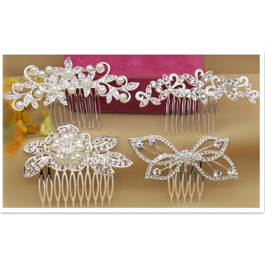 Ming Fujian Xi's Tadle-In-Law's Pearl Pearl Rhinestone Hair Cocina Madre Vestido de novia PiS en forma de U cabello horquilla LB1011