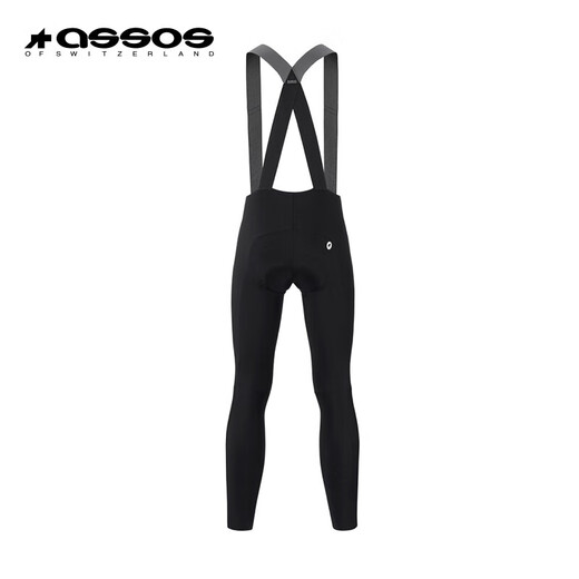 ASSOS Double Arrow Road Cycling Pants Men's Assos Winter Velvet Bib Warm Trousers GT Comfort Style Black L