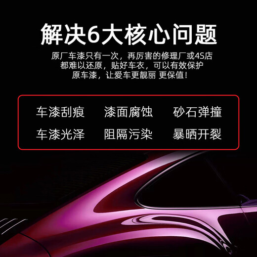 XPFR BYD Seal Car Film TPU Invisible Car Cover Vehicle Paint Protection Film Transparent Matte Anti-Scratch Scratch Popular Version TPU Material + 7.5mil + Covered