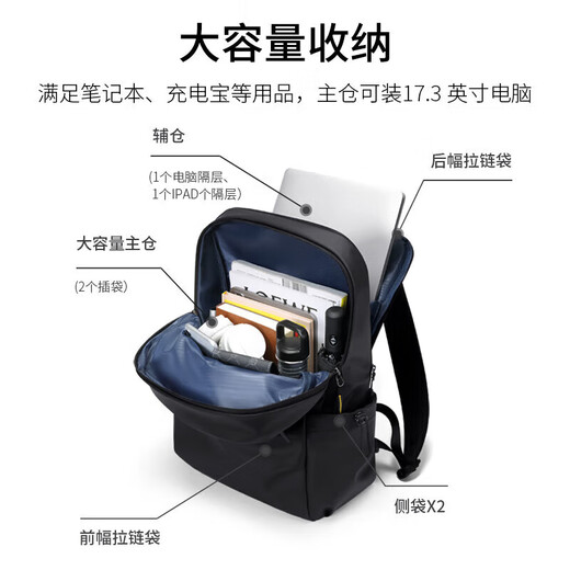 高尔夫（GOLF）双肩包男士旅行背包男女15.6英寸电脑学生书包休闲通勤出差背包