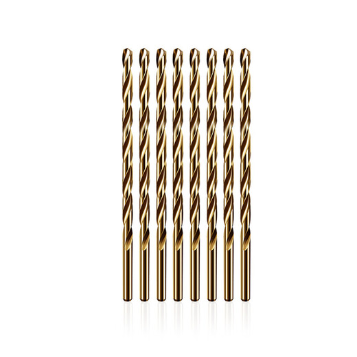 Rongbei cobalt-containing extended twist drill bit stainless steel special drill bit high hardness and strength for deep hole woodworking steel turner extended cobalt-containing drill bit 8*200mm