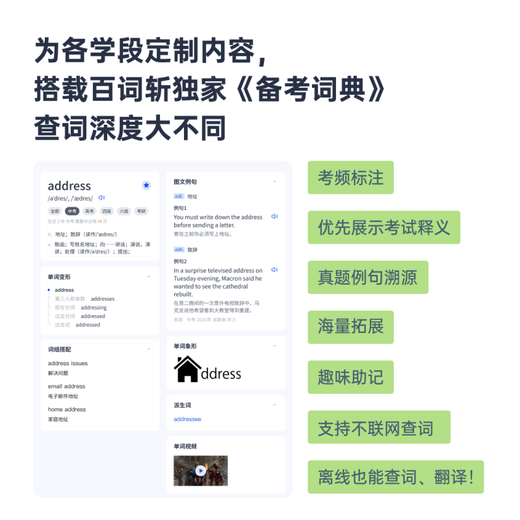 Baicizhan English Learning Machine 5.45-inch scanning and learning two-in-one smart large screen primary school general English learning machine self-operated white-64g plus free headphones