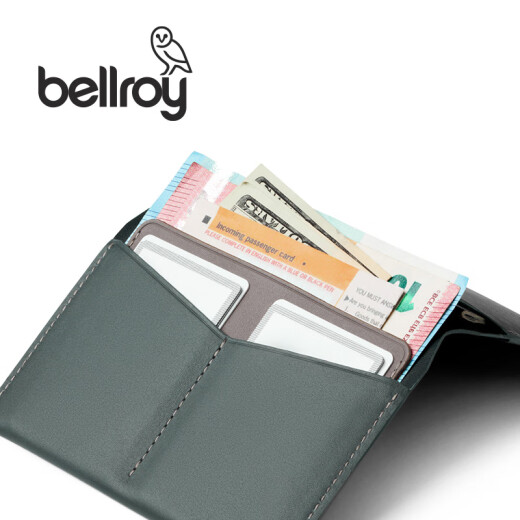 Bellroy澳洲Passport Cover 春季新款护照保护套通勤休闲机能卡包名片夹 墨灰绿