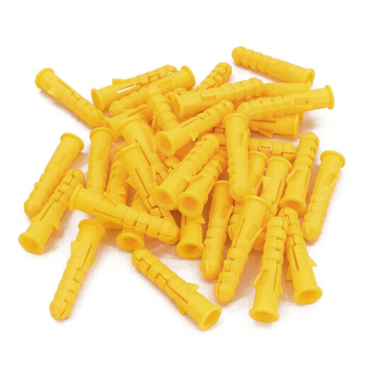 Jinguluo plastic expansion tube small yellow croaker expansion screw expansion plug self-tapping screw sleeve 6*30mm/800 pieces (excluding screws) KCAA-607