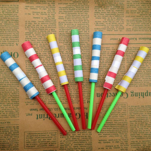 Coolle Ding Children's Magic Sticks toys Retractable Rod Nostalgic Traditional Gifts Kindergarten Children's Prize Gifts Post-8090 Medium Model [130cm Long][5 Packages]
