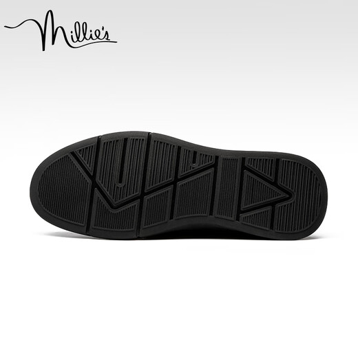 Millies Chaussures de commerce simples et polyvalentes pour hommes Commutation de chaussures en cuir décontractées pour hommes U1278 Black 42