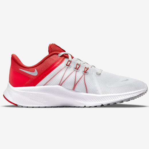 Nike (Nike) Мужские ботинки Spring Новая открытая фитнес-тренинга спортивная обувь для спортивных туфлей сетчатой ​​дышащей легкой износостойкой устойчивой к амортизации повседневной кроссовки DA1105-100 Белый и красный/Красный/квест 4 43