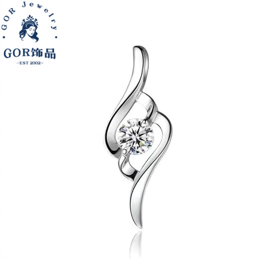 Fat Donglai same style platinum pendant without chain PT950 platinum women's platinum necklace single pendant single 18k Cupid white diamond