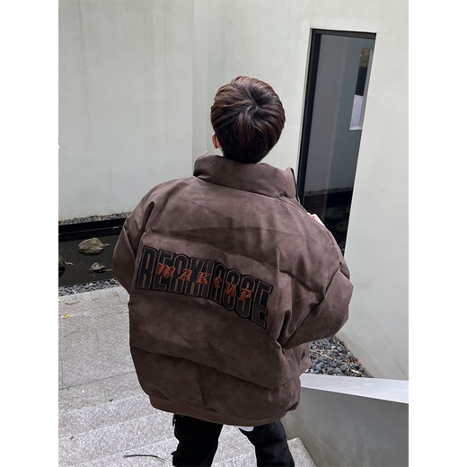 迪伽达复古加厚面包棉服男女冬季宽松棉衣男高级感男士外套男休闲棉袄男 ELFS-D831灰色 2XL
