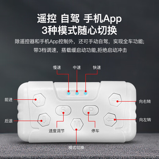 WORK BABY children's BMW electric four-wheel car with remote control, self-driving, and two-person charging stroller for boys and girls, high-end dual-drive red + remote control/self-driving + Bluetooth