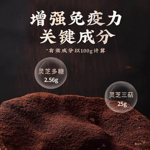 Li Shizhen's Breaking Wall Ganoderma lucidum Spore Powder Enhances Immunity Visiting Gift 2 Boxes 50g (Single Box 1g*25 Bags)