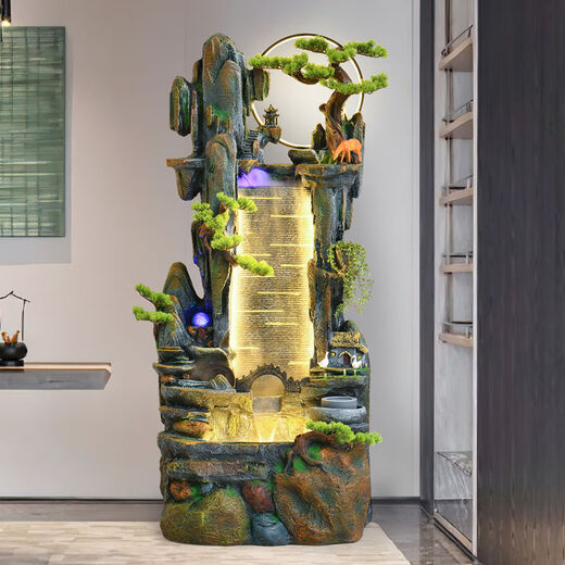 Nouvelle rocherie à grande échelle à grande échelle Fountain Fountain Fountain Salon Fengshi Ier Route Circulation d'eau Décoration du paysage 9929 Large taille 168 cm