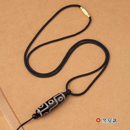 Yikai wear pendant rope necklace rope women's clavicle rope with rope Dzi beads special high-end lanyard across men's high-end vertical and horizontal string gold screw buckle, suitable for about 2 mm