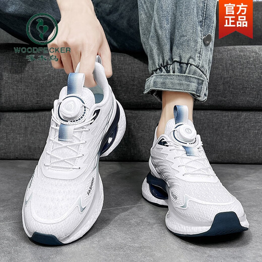 Woodpecker sin zapatos para hombres con cordones en otoño e invierno 2024 Nuevo estilo de jóvenes estudiantes de secundaria más al tercio