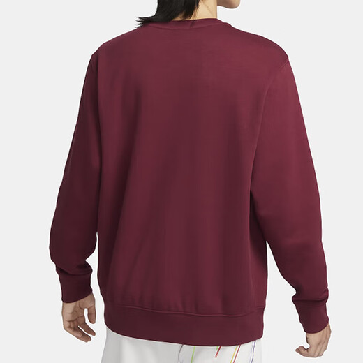 耐克（NIKE） 卫衣男士2025春秋季运动服加绒保暖圆领套头衫FN2611-365 FN2611-677深红色内里加绒 M