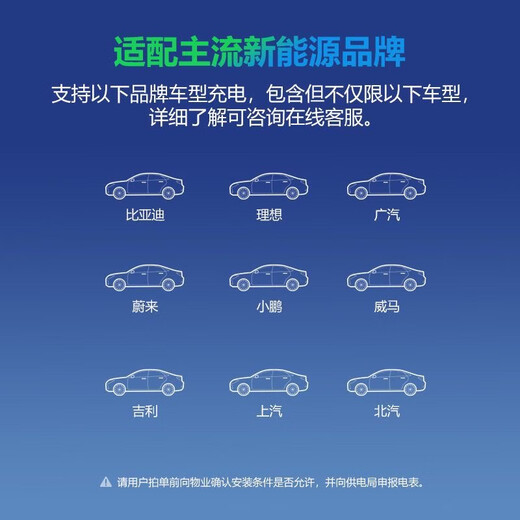 Bull New Energy Charging Pile Home Xiaomi Huawei Asks the World BYD Tesla Universal Charging Pile 7KW 7kw Fashion Edition (Swipe Card + Instant Charging) Charging Pile (Installation not included - Air switch not included)