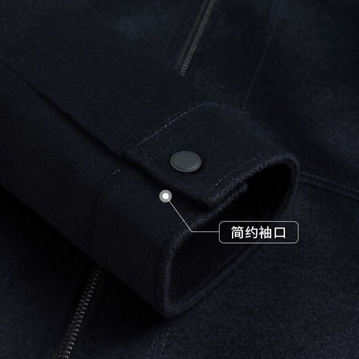 Fazeya Hengyuanxiang Group high-end cashmere stand-collar jacket men's slim fit goose down liner casual woolen woolen jacket short coffee gray M (170) (recommended 105-125Jin Jin equals 0.5 kg)