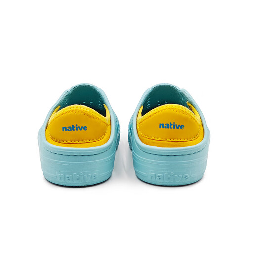 Native Tian Xin exclusive children's clogs, outdoor beach sandals, lightweight breathable sports shoes, slippers, toe-cap children's shoes, tanzanite blue | orange 32