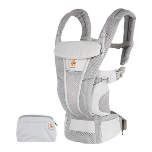 Ergobaby American Ergou Strap Baby Front Baby Baby Baby Light Light de cuatro estaciones Taburete de cintura para bebé sosteniendo artefacto [EE. UU.] Regalo gris de perla súper transpirable