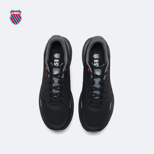 
KSWISS men's spring new fashion comfortable shock-absorbing sports breathable casual shoes 9277-M 030 pure black/fantasy silver 40
