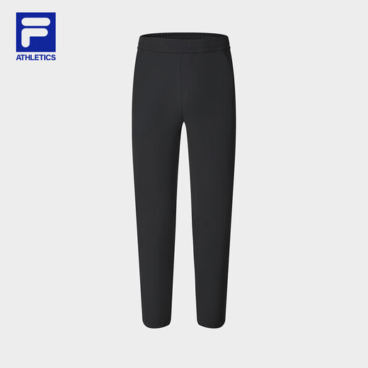 Pantalones de punto para hombres oficiales de FILA en verano Nuevo estilo delgado de protección solar y sensación genial de fitness versátil Pantalones deportivos para hombres Dark Black-Bk XL (180) 88a