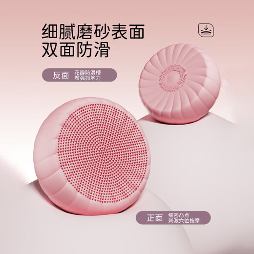 SPXINE children's balance ball yoga foot pedal inflatable disc air cushion core sensory training equipment home vestibular acupressure board minimalist black upgraded thickened liner diameter 34cm/environmentally friendly and odorless/free pump