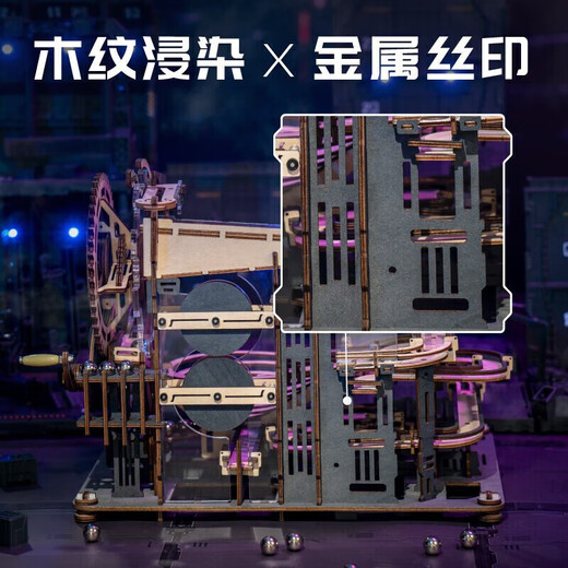 Ruoyiruoguijiacity Track Night City Blocs Building Puzzle Puzzle fait à la main