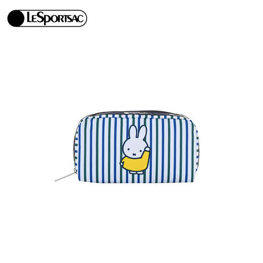 LeSportsac new co-branded bag women's bag dopamine clutch bag cute wallet gift for girls Miffy stripe/green