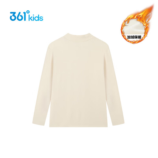 361 Children's bottoming long-sleeved 2025 winter men's and women's medium and large children's velvet warm long-sleeved sweater Pear 150