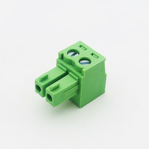 Plug-in green terminal block 15EDGK-3.81mm hole end plug copper flame retardant connector 2P3P4P5P6 2P single plug