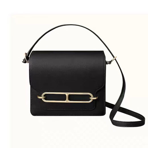 Bordifenasi leichte Luxus -Leder -Bag -Bag Damenbeutel Nase Tofu -Tasche Kangkang Bag Top Schicht Ziegenleder -Leder -Umhängetasche Schrägströme Handtasche Schwarze Goldschnalle kleine 18 cm Schwein Nase Tofu -Tasche