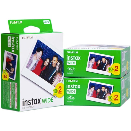 Fuji (FUJIFILM) instax instant wide400 one-time imaging retro camera photo paper WIDE Evo birthday gift five-inch wide 50 sheets official standard
