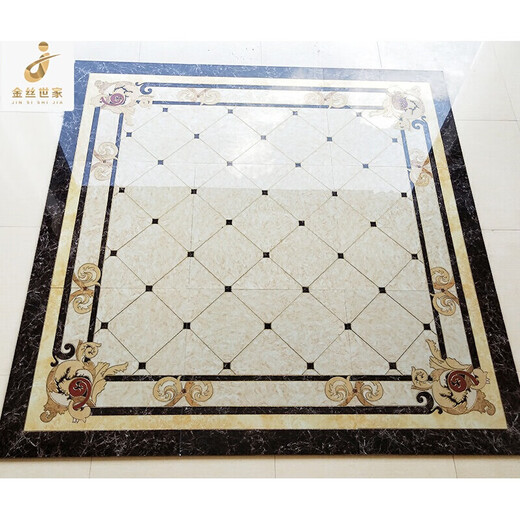 Microcrystal puzzle ceramic tiles European style living room floor parquet floor tiles 800x800 dining hall water knife parquet floor center tiles 1 1200X300010 set