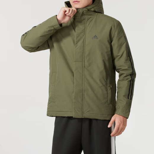 阿迪达斯（adidas）2024冬季新款男子户外运动工装棉服时尚百搭保暖防风防水连帽外套 IV9230 M